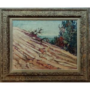 Pierre Fleury (1900-1985) Morning Light At Pyla 1930. Painter Of The Air, Yeu, Aix, Crozant