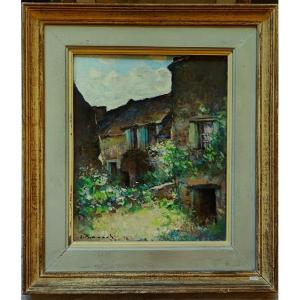 Edouard Bernaut (1890-1981) Village In Summer. Creuse, Dordogne. Crozant Montézin School, Romania