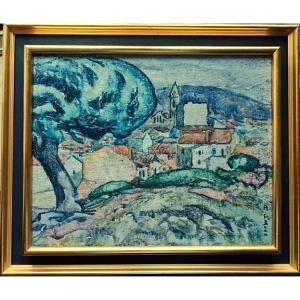 Alcide Le Beau (1873-1943) The Village C. 1912. Pont-aven School, Fauve, Gauguin, Sérusier....