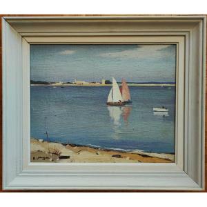 André Verger (1912-1990) The Coast In Charente Maritime. Ile De Ré, Oléron, La Rochelle, Balande