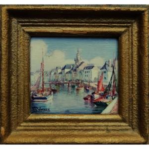 Raymond Enard ( 1902/1982) La Rochelle. Miniature. Ile De Ré, Charente Maritime, Suire...