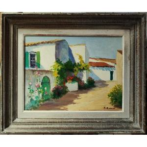 Raymond Enard ( 1902-1982) Venelle Fleurie Ile De Ré Ars. Charentaise School, Suire, La Rochelle
