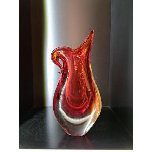 Sommerso Vase By Flavio Poli