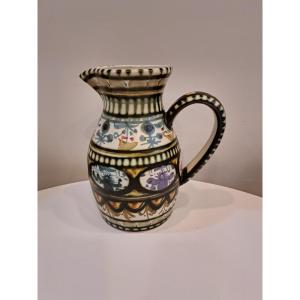 Ceramic Pitcher André l'Helguen For Keraluc