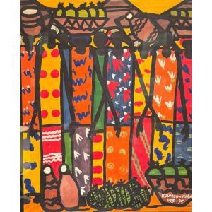 Gouache By Koumou Kibat 1975