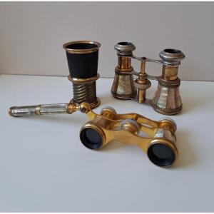 Set Of Three Theater Binoculars