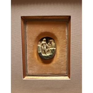 Framed Cameo "susanna And The Elders"