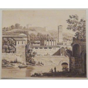 Journey To Italy : Album With 64 Drawings