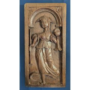 Carved Wood Panel