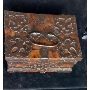 Wooden Casket With Iron Ornementation