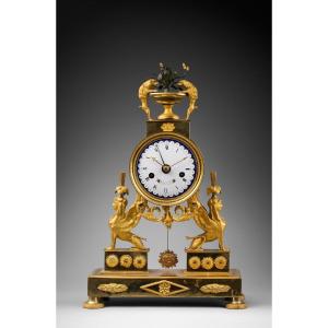 French Gilt Bronze Clock