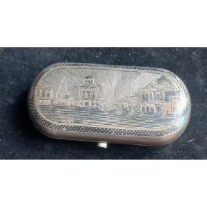 Russian Silver Snuffbox From Moscow