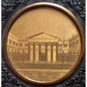 Paris School Of Medicine In A Gilded Medalion
