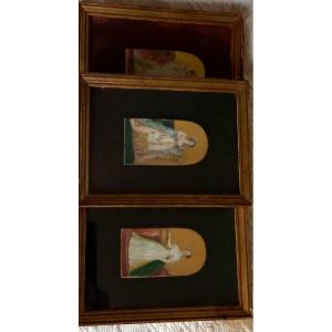 3 Portraits Of The 3 Bonaparte Empresses :  Joséphine, Marie-louise And Eugènie 