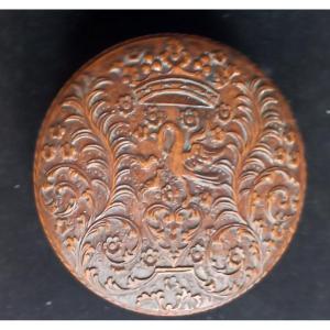 Circular Box In Saint Lucia Wood Louis XIV, Period