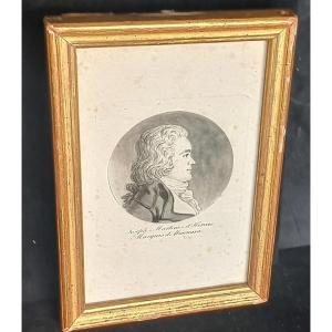 Physionothrace Portrait  Of Marquis d'Almerana 