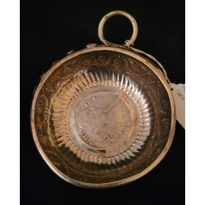 Silver Tastevin With Silver Spanish Medal- Empire Period