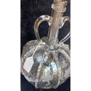 18th Century Alsatian  Or Dutch Wedding Decanter 