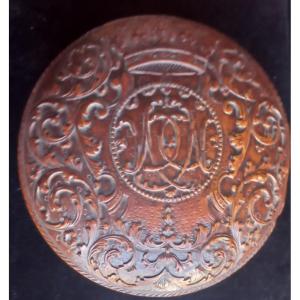 Circular Wooden Box In Sainte-lucie From Nancy