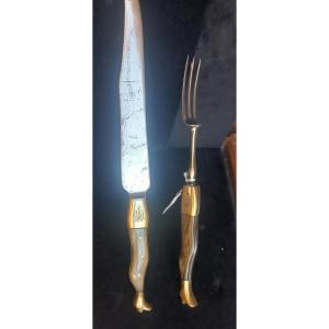 Service Cutlery, Legs, Horn And Iron