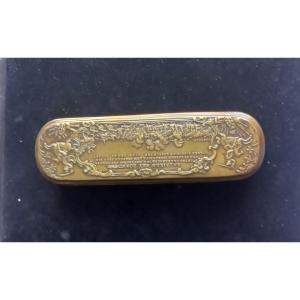 Brass Snuff Box, Iserlohn Style