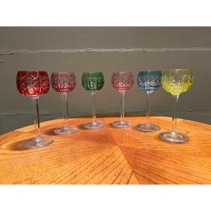 6 Cut Overlay Crystal Rhine Saint Louis