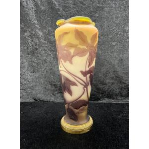 Gallé Vase For The Crystal Staircase Decorated With Clematis