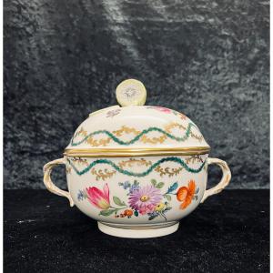 Dresden Porcelain Sugar Bowl