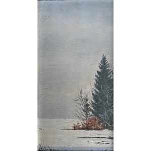 Jakob Bräckle Landscape In The Snow 1945