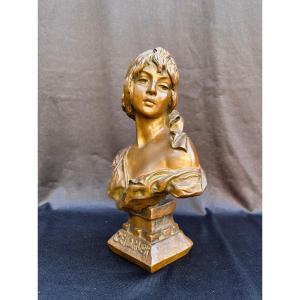 Art Nouveau Bronze - Emmanuel Villanis - Cinderella