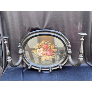 Napoleon III Floral Tapestry Coat Rack