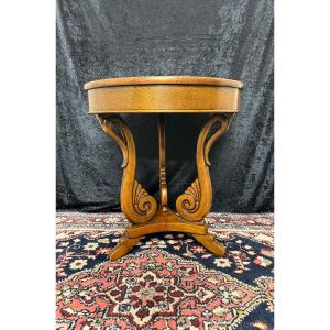 1950s Directoire Style Swan Neck Pedestal Table