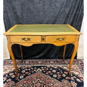 Louis XV Style Desk, Leather Tooled