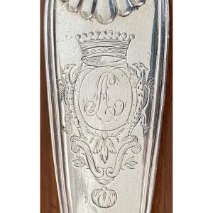 Ladle, Silver, Shell Nets, 18th Century