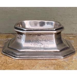 Salt Shaker, Silver, Coat Of Arms, Avignon, 18th Century
