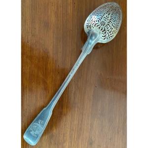 Olive Spoon, Silver, Coat Of Arms, Paris 1779