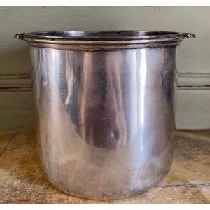 Bucket, Bottle Cooler, Plated Metal, Silver, 18th Century