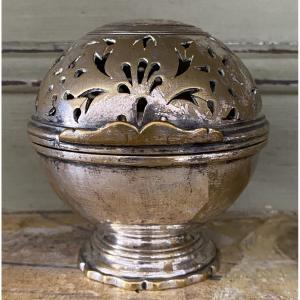 Sponge Ball, Silver-plated Metal, 18th Century