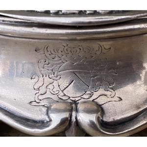 Barthélémy Rieumes, Pair Of Saltcellars, Silver, Toulouse 1756