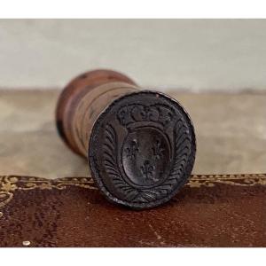 Royal Seal, Turned Boxwood, Coat Of Arms, Coat Of Arms Of France