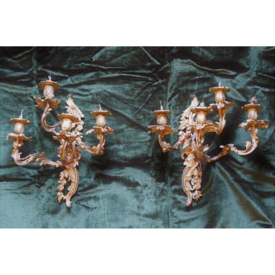 Pair Of Louis XV Period Sconces