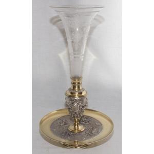 Centre De Table à Cornet Signé L. Oudry époque Napoélon III