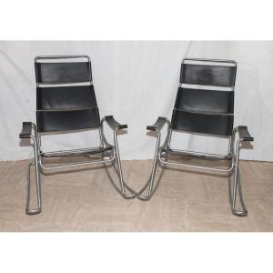 Pair Of Rocking Chairs Marcel Breuer 1950