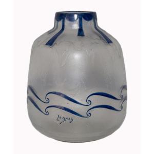 Vase Signed Legras Art Deco Period