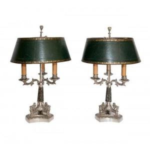 Pair Of Hot Water Bottle Lamps Restoration Period