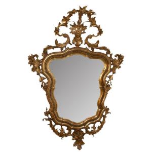 Mirror In Golden Wood Napoleon III Period