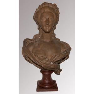 Marie Antoinette Terracotta Bust B Feinberg Late Nineteenth
