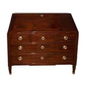 Louis XVI Mahogany Scriban Commode