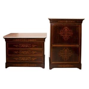 Charles X Period Commode And Secretary