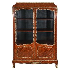  Napoleon III Period Violet Wood Showcase 